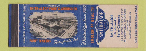 Matchbook Cover - Smith Alsop Mishawaka Paint Company IN