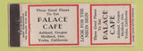 Matchbook Cover - Palace Cafe Yreka CA