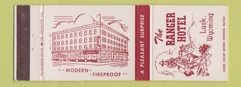 Matchbook Cover - Ranger Hotel Lusk WY