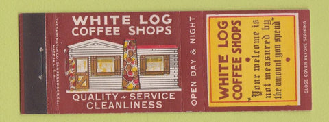 Matchbook Cover - White Log Coffee Shops