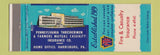 Matchbook Cover - Pennsylvania Theshermen Insurance Harrisburg PA WEAR