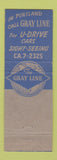 Matchbook Cover - Yellow Cab Taxi Portland OR