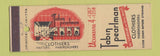Matchbook Cover - Tabin Pearlman Men's Clothes New York City