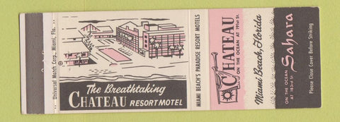 Matchbook Cover - Chateau Resort Motel Miami Beach FL