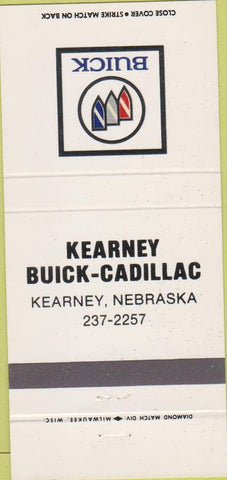 Matchbook Cover - Kearney Buick Cadillac Kearney NE 30 Strike