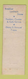 Matchbook Cover - Smith House Cambridge MA WORN