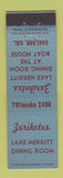 Matchbook Cover - Zerikotes Restaurant Lake Merritt Oakland CA MIDGET