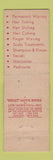 Matchbook Cover - Anne Borden's Beauty Bar New York City? MIDGET