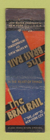 Matchbook Cover - The Brass Rail New York City WEAR MIDGET