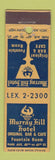 Matchbook Cover - Murray Hill Hotel New York City MIDGET
