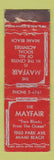 Matchbook Cover - The Mayfair Miami Beach FL WORN MIDGET