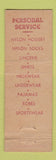 Matchbook Cover - Peggy Berges Real Silk Nylons Socks Lingerie MIDGET