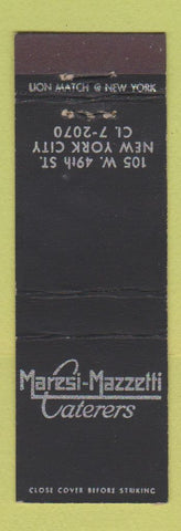 Matchbook Cover - Maresi Mazzetti Catering New York City MIDGET