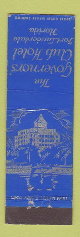 Matchbook Cover - Governors' Club Hotel Fort Lauderdale FL MIDGET