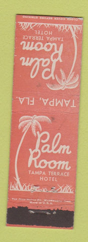 Matchbook Cover - Palm Room Tampa Terrace Hotel FL MIDGET