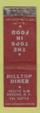 Matchbook Cover - Hilltop Diner Ravena NY WORN MIDGET