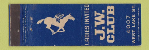 Matchbook Cover - JW Club MIDGET
