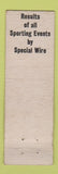 Matchbook Cover - JW Club MIDGET