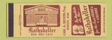 Matchbook Cover - Rathskeller Bar Cafe Mankato MN
