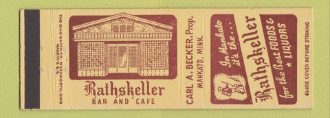 Matchbook Cover - Rathskeller Bar Cafe Mankato MN