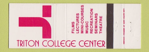 Matchbook Cover - Triton College Center WEAR