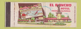 Matchbook Cover - El Rancho Hotel Fresno CA Full Length