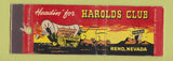 Matchbook Cover - Harold's Club Casino Reno NV Full Length