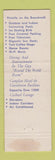 Matchbook Cover - Hotel Motel President Atlantic City NJ
