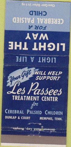 Matchbook Cover - Cerebral Palsy Help Memphis TN 30 Strike