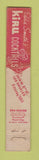 Matchbook Cover - Kiru Restaurant Los Angeles CA WORN 10 Strike