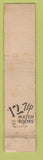 Matchbook Cover - Francis Tavern Saxon WI WORN ADVANCE 12 Strike