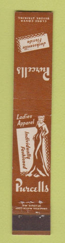 Matchbook Cover - Parcells Women's Clothes girlie 10 Strike