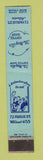 Matchbook Cover - The May Air Coffee Shop Atlanta GA WEAR 10 Strike