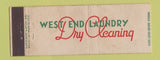 Matchbook Cover - West End Laundry Dry Cleaning Washington DC WEAR Full Length