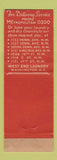 Matchbook Cover - West End Laundry Dry Cleaning Washington DC WEAR Full Length