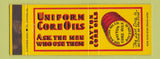 Matchbook Cover - Dayton Core Oils OH WEAR