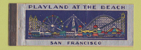 Matchbook Cover - Playland at the Beach San Francisco CA amusement Full Length