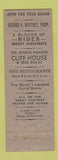 Matchbook Cover - Playland at the Beach San Francisco CA amusement Full Length