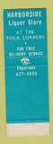 Matchbook Cover - Harborside Liquor Store Edgartown MA