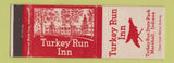 Matchbook Cover - Turkey Run Inn Marshall IN