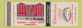 Matchbook Cover - White Swan Hotel Uniontown PA