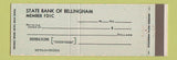 Matchbook Cover - State Bank of Bellingham MN Full Length