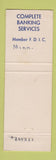 Matchbook Cover - State Bank of Bellingham MN Full Length