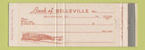 Matchbook Cover - Bank of Belleville IL Full Length