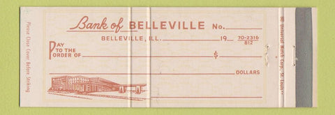 Matchbook Cover - Bank of Belleville IL Full Length