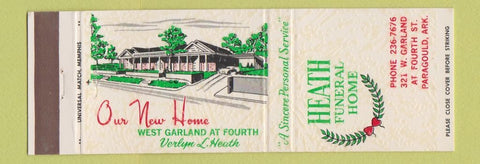 Matchbook Cover - Heath Funeral Home Paragould AR