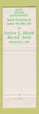 Matchbook Cover - Heath Funeral Home Paragould AR