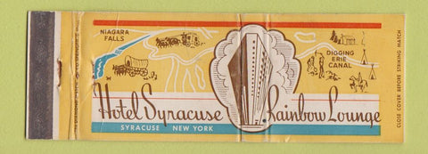 Matchbook Cover - Hotel Syracuse NY WEAR Full Length