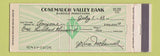 Matchbook Cover - Conemaugh Valley Bank Blairsville PA WEAR Full Length