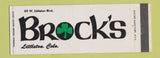 Matchbook Cover - Brock's Littleton Colorado Full Length